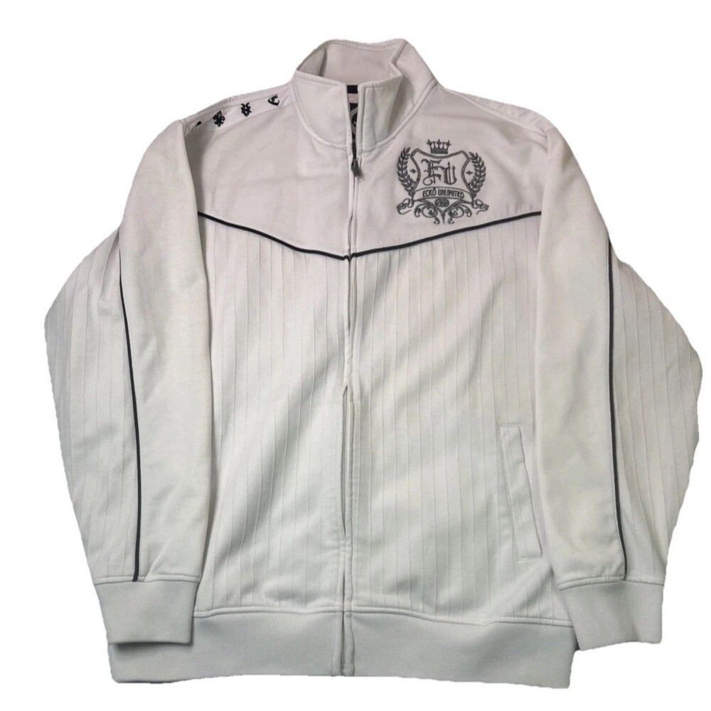 Ecko Sweater XL Vintage 00s Y2k Marc Unltd Streetwear Zip Up Track Top Jacket